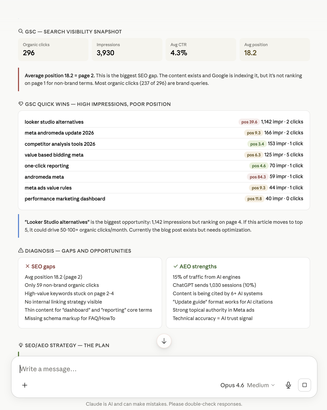 Put your SEO and AEO on autopilot — audit, draft, approve